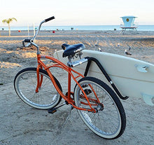 Load image into Gallery viewer, Moved By Bikes MBB Shortboard Surfboard Bicycle Rack.