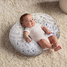 Load image into Gallery viewer, Boppy Original Nursing Pillow & Positioner, Gray Taupe Leaves, Cotton Blend Fabric with Allover Fashion