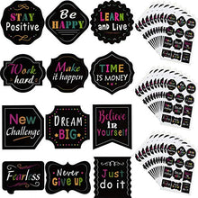 Load image into Gallery viewer, 240 Pieces Inspiring Planner Stickers Inspirational Quote Stickers Motivational Encouragement Stickers for Laptop Book Phone Car Luggage Bike (Black)