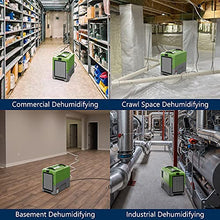 Load image into Gallery viewer, ALORAIR 180 Pint Commercial Dehumidifier with Pump for Basement Warehouse & Job Sites, Large Space Crawl Space Dehumidifier for Efficient Water Damage Restoration,5 Years Warranty,Green