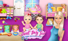Load image into Gallery viewer, Sweet Baby Girl Twin Sisters Care - Pregnant Mommy Helper