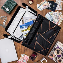 Load image into Gallery viewer, FLAYPAL Fireproof and Waterproof Document Bag with Lock and Interior Zipper Pouch. U.S Patented Design & 4 Layers Material. Fire Safe Storage for Important Documents, Files & Valuables, 16"x12.6"x6.5"
