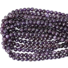 Load image into Gallery viewer, CHEAVIAN 45PCS 8mm Natural Amethyst Gemstone Round Loose Beads Crystal Energy Stone Healing Power for Jewelry Making 1 Strand 15"