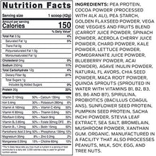 Load image into Gallery viewer, Vega One Organic, Chocolate, Meal Replacement Protein Powder, Vegan, Plant Based, Superfood, Vitamins, Probiotics, Dairy Free, Gluten Free, Pea Protein for Women and Men, 1.6 Pounds (17 Servings)