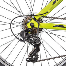 Load image into Gallery viewer, Huffy Hardtail Mountain Trail Bike 24 inch, 26 inch, 27.5 inch, 24 Inch Wheels/16.75 Inch Frame, Matte Acid Green