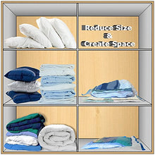 Load image into Gallery viewer, Vacwel Jumbo Vacuum Storage Bags for Clothes, Quilts, Pillows, Space Saver Size 43x30” Extra Strong (Pack of 6)