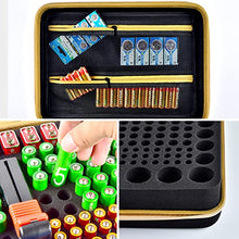 Load image into Gallery viewer, Battery Organizer Storage Case, Batteries Holder Container Carrying Hard Bag Box with Battery Tester Holds 162+ Battery Variety Pack AA AAA AAAA C D 9V 3V Lithium (Not Include Batteries Pack)