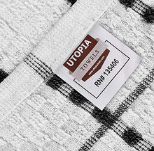 Load image into Gallery viewer, Utopia Towels Kitchen Towels, Pack of 12, 15 x 25 Inches, 100% Ring Spun Cotton Super Soft and Absorbent Black Dish Towels, Tea Towels and Bar Towels