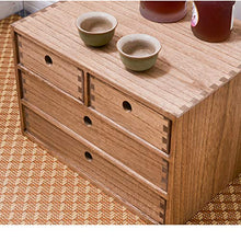 Load image into Gallery viewer, Kirigen Drak Brown Wood Desktop Storage Cabinet/Workspace Document Office necessity Organizer with 4 Drawers/Home,office Letter Mail Sorter with 3 levels/Hold Makeup Box (BR, 3-layer &4 drawers)
