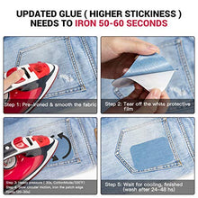 Load image into Gallery viewer, Iron on Patches for Clothing Repair 20PCS, Denim Patches for Jeans Kit 3" by 4-1/4", 4 Shades of Blue Iron On Jean Patches for Inside Jeans & Clothing Repair