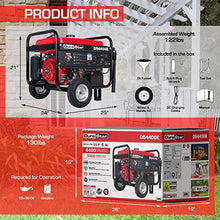 Load image into Gallery viewer, Durostar DS4400E Portable Generator, Red/Black