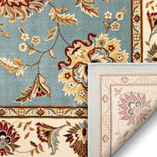 Load image into Gallery viewer, Sultan Sarouk Light Blue Persian Floral Oriental Formal Traditional 3x12 (2'7" x 12') Runner Stain / Fade Resistant Contemporary Floral Thick Soft Plush Hallway Entryway Living Dining Room Area Rug