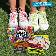 Load image into Gallery viewer, Reflective Kids Shoe Laces Safety Shoelaces for Children Silver Shoelaces Pink Shoe Laces Yellow and Orange Neon Lace Strings 40" Inches