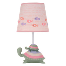 Load image into Gallery viewer, Lambs & Ivy Sea Dreams Turtles Nursery Lamp with Shade & Bulb - Pink