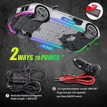 Load image into Gallery viewer, KORJO Car Underglow Lights, 6 Pcs Bluetooth Led Strip Lights with Dream Color Chasing, APP Control 12V 300 LEDs Underbody Lights, Waterproof Underglow Led Light Kit for Cars, Trucks, Boats