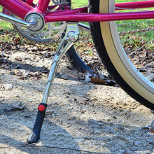 Load image into Gallery viewer, Lumintrail Center Mount Bike Kickstand Quick Adjust Height Side Stand fits Most 26” 28” 700c Bicycle