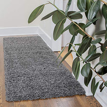 Load image into Gallery viewer, Ottomanson SHG2763-3X8 Solid Shag Rug, 2'7" x 8' Runner, Gray