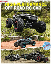 Load image into Gallery viewer, BEZGAR TB142 RC Cars-1:14 Scale Remote Control Car, 2WD High Speed 20 Km/h All Terrains Electric Toy Off Road RC Vehicle Truck Crawler with Two Rechargeable Batteries for Boys Kids and Adults-Green