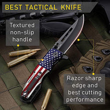 Load image into Gallery viewer, Spring Assisted Knife - Pocket Folding Knife - Military Style - Boy Scouts Knife - Tactical Knife - Good for Camping Hunting Survival Indoor and Outdoor Activities Mens Gift 6681 F
