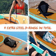 Load image into Gallery viewer, DAMA 10'6"x32"x6" Inflatable Stand Up Paddle Board, Yoga Board, Camera Seat, Floating Paddle, Hand Pump, Board Carrier, Waterproof Bag, Drop Stitch, Traveling Board for Surfing