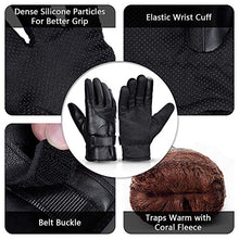 Load image into Gallery viewer, Touch Screen Winter Gloves Waterproof & Windproof for Motorcycle,Cycling,Riding,Running,Snow Sports, -10°F Cold Proof Cold Weather Gloves Warm Thermal Gloves for Men and Women Black (Medium)