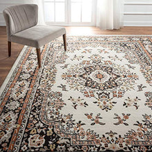 Load image into Gallery viewer, Home Dynamix Premium Sakarya Traditional Medallion Border Area Rug, Ivory/Brown, 7'9"x10'8" Rectangle