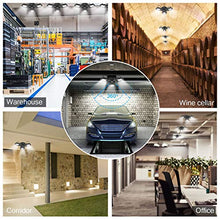 Load image into Gallery viewer, 80W LED Garage Lights, Deformable Garage Light with 3 Adjustable Wings, 8000LM, E26 LED Shop Light, Barn Light, High Bay Light, Ceiling Lighting Fixture for Warehouse (No Motion Detection)