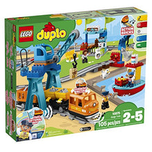Load image into Gallery viewer, LEGO DUPLO Cargo Train 10875 Battery-Operated Building Blocks Set, Best Engineering and STEM Toy for Toddlers (105 Pieces)