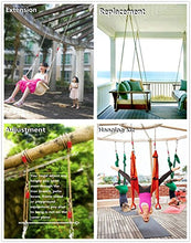 Load image into Gallery viewer, Tree Swing Ropes Hammock Chair Straps Hanging Kit with 2 Carabiners for Replacement, Adjustment or Extension - 6ft & Holds to 600lbs, Perfect for Children Swing, Outdoor Hammock and Hanging Chair