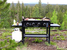 Load image into Gallery viewer, Blackstone 1554 Cooking 4 Burner Flat Top Gas Propane Fuelled Restaurant Grade Professional Outdoor Side Shelf, 36 Inch, Grill Griddle Station