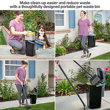 Load image into Gallery viewer, PetFusion Portable Outdoor Pet Waste Disposal. Innovative Dog Waste Station with Locking Handle, Universal Dog Poop Bag Holder, Complimentary Deodorizer & 5 Waste Bags Incl. 12 Month Warranty