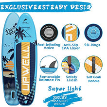 Load image into Gallery viewer, Inflatable Paddle Board Sup - Stand Up Seat Kayak Blow Up Kids 3 Piece Easy Eddy Modular Hard Shell Youth Adults Surf Blue
