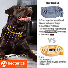 Load image into Gallery viewer, Rolf Club Flea & Tick Collar for Dogs with 3D Level Protect | 6 Months Prevention & Waterproof Repellent | Knockdown Effect Kills Ticks Before Bite | Safe Treatment Control | For Dogs Up to 65 Lb