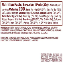Load image into Gallery viewer, Justin's Chocolate Hazelnut & Almond Butter Squeeze Pack, Organic Cocoa, Gluten-free, Responsibly Sourced, Packaging May Vary, (1.15oz each) (Pack of 10)