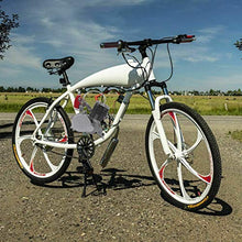 Load image into Gallery viewer, 100cc Bicycle Engine kit, 2 Stroke Motorized Bike Kit Petrol Gas Engine Kit, Turn Your Pedal Bike Into an Electric Bike (Silver)