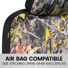 Load image into Gallery viewer, BDK Camo Car Seat Covers Full Set with Camo Car Floor Mats – Complete Interior Protection Set, Realistic Green Forest Camouflage Pattern, Camoflauge Interior Accessories for Auto Truck Van & SUV