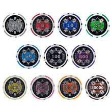 Load image into Gallery viewer, Brybelly Ace Casino Poker Chip Heavyweight 14-Gram Clay Composite – Pack of 50 ($5 Red)
