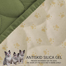 Load image into Gallery viewer, Ameritex Pet Bed Cover Dog Bed Blanket for Sofa and Furniture Waterproof New Pattern Design (52x82 Inch, Green)