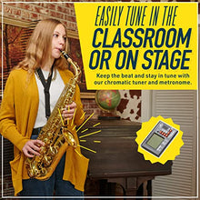 Load image into Gallery viewer, Mendini By Cecilio Eb Alto Saxophone - Case, Tuner, Mouthpiece, 10 Reeds, Pocketbook - Black & NickelE Flat Musical Instruments