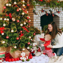 Load image into Gallery viewer, Christmas Tree Skirt - 48 Inches Large Soft Faux Fur Golden Snowflake Tree Skirt for Christmas Decorations Indoor Outdoor - Golden Snowflake