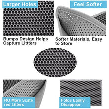 Load image into Gallery viewer, Pieviev Cat Litter Mat Double Layer Waterproof Urine Proof Trapping Mat (30''X24'', Grey)