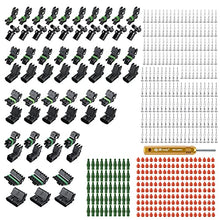Load image into Gallery viewer, JRready ST6249 Waterproof Electrical Connector kit, 31 Kits 1 pin/2 pin/3 pin/ 4 pin/6pin Automotive Wire Connector with 1 PCS Pin Removal Tool Automotive Cable Repair Accessory Kit (473 PCS