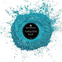 Load image into Gallery viewer, MEYSPRING Turquoise Blue Epoxy Resin Color Pigment - 50g - Mica Powder for Epoxy