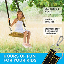 Load image into Gallery viewer, Tree Swing Straps Hanging Kit - Two 10ft Straps, Holds 2800 lbs (SGS Certified), Fast & Easy Way to Hang Any Swing