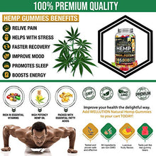 Load image into Gallery viewer, Hemp Gummies Premium 985,000 High Potency - Fruity Gummy Bear with Hemp Oil - Natural Hemp Candy Supplements for Pain, Anxiety, Stress & Inflammation Relief - Promotes Sleep and Calm Mood