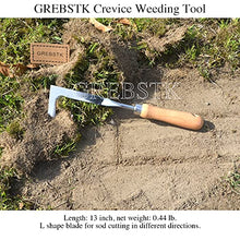 Load image into Gallery viewer, GREBSTK Crack Weeder Crevice Weeding Tool Manual Weeder Beech Handle Lawn Yard Gardening Tool