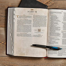 Load image into Gallery viewer, CSB Tony Evans Study Bible, Black Genuine Leather, Indexed, Black Letter, Study Notes and Commentary, Articles, Videos, Ribbon Marker, Sewn Binding, Easy-to-Read Bible Serif Type