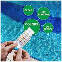 Load image into Gallery viewer, SuperCheck 6-in-1 Test Strips for Testing Chemicals Content in Pool and Spa, 7 Parameters, 50 Count, Swimming Water Test Kit for Chlorine, Bromine, pH, Alkalinity, Cyanuric Acid and Hardness Levels
