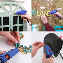 Load image into Gallery viewer, Hot Glue Gun,ccbetter upgraded version Mini Hot Melt Glue Gun with 30pcs Glue Sticks with glue gun removable Anti-hot cover for DIY Small Craft Projects and Home Quick Repairs Blue