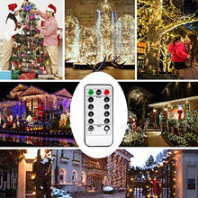Load image into Gallery viewer, Kohree String Lights LED Copper Wire Fairy Christmas Light with Remote Control, 33FT 100LEDs, 4 Packs 8 Modes AA Battery Powered, Seasonal Decor Rope Lights for Holiday, Wedding